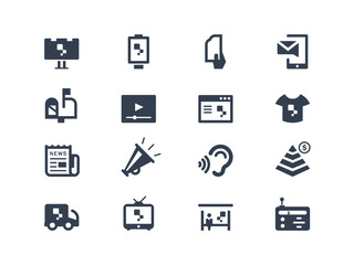 Advertising icons