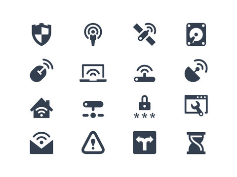 Wireless and network icons