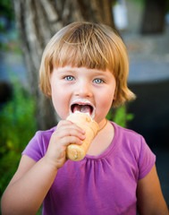 Girl with ice cream