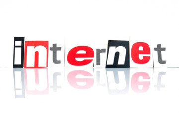 Internet Schriftzug