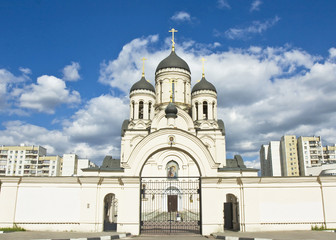 Fototapeta na wymiar Moscow, church in Maryino
