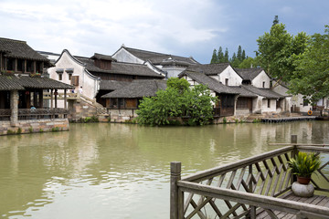 Fototapeta na wymiar Ancient water town of Wuzhen, China