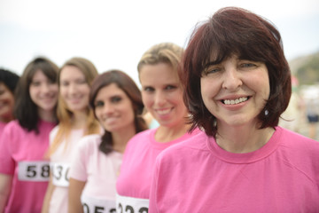 Breast cancer charity race: Women in pink