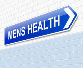 Obraz premium Mens Health sign.