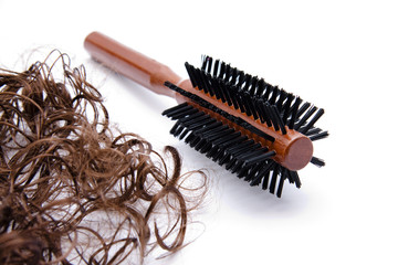 Haarbürste mit Haare