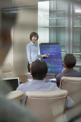 Woman Giving Business Presentation