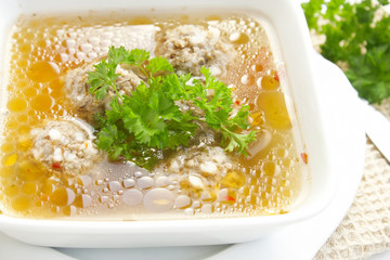 Meatball soup