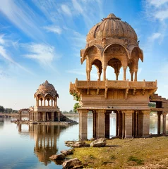 Foto op Plexiglas Gadi Sagar (Gadisar), Jaisalmer, Rajasthan, India, Azië © photoff