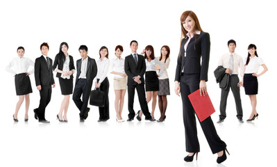 Fototapeta premium business woman with her team