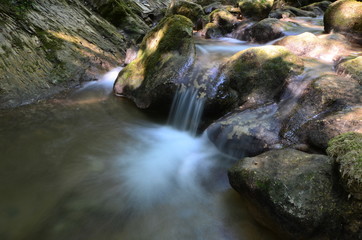 Fototapeta premium Rivière L'Alloix en Isère.