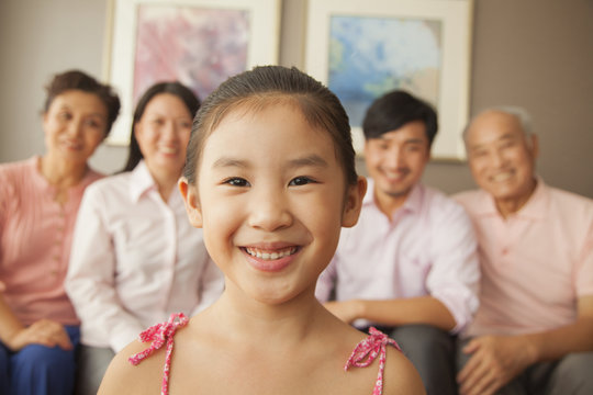 Multigenerational Family Smiling, Portrait