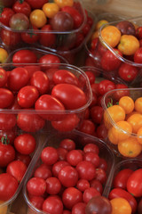 Small tomatoes at a market