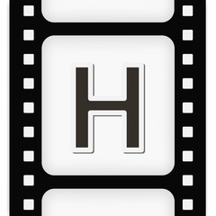 Filmstrip  the letter