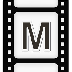 Filmstrip  the letter