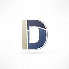 Abstract icon based on the letter