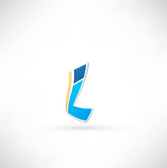 Abstract icon based on the letter