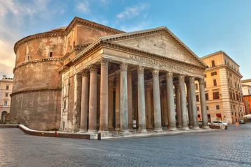 Foto op Aluminium Pantheon in Rome, Italië © sborisov