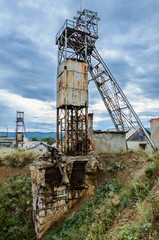 Fototapeta na wymiar Abandoned salt mine