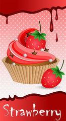 cup cake strawberry