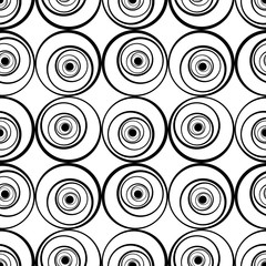 seamless pattern with circles, vector illustration