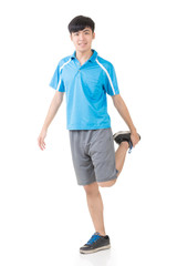 Fototapeta premium man stretch