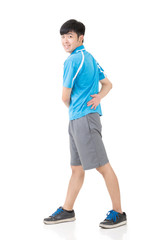 Fototapeta premium man stretch