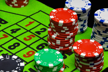 Dark concept od gambling games