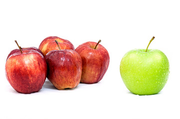 Green Apple show idea different Red Apples