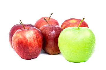 Green Apple show idea different Red Apples