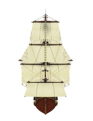 Naklejka premium 帆船