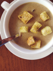Creamy mushroom soup