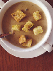 Creamy mushroom soup