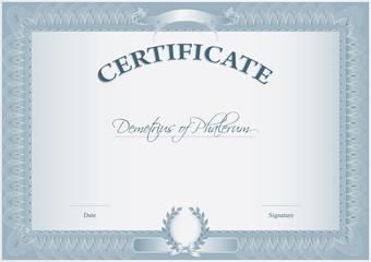 Blank Retro Certificate Template - 55879196