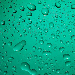 Drops on the glass