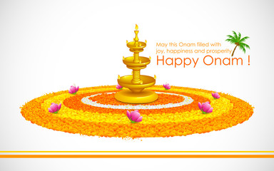 Naklejka premium Happy Onam