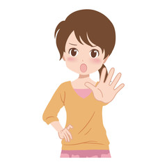 女の子/ストップ