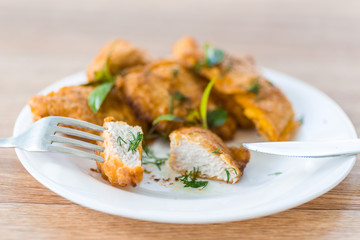 chicken fried in batter