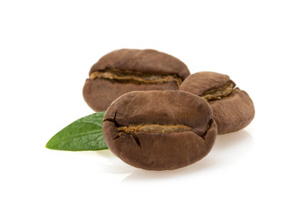 coffee beans on white background