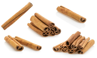 cinnamon stick on white