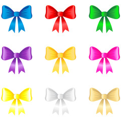 3d color bow set