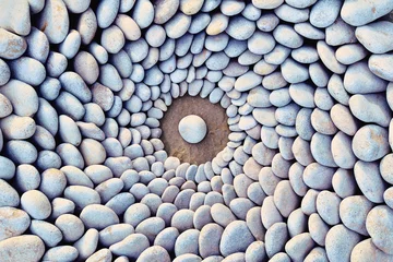 Papier Peint photo Zen Cercles de pierres
