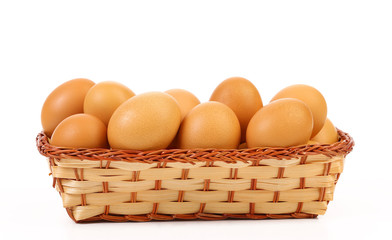 Full basket off eggs