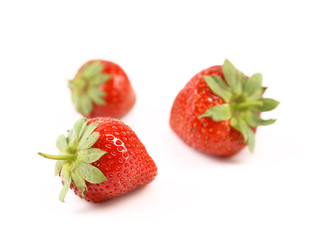 Ripe red strawberries