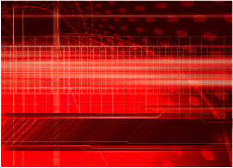 Red digital abstract. Vector.