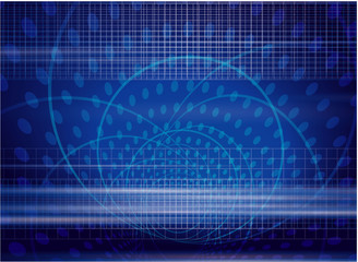 Blue digital abstract. Vector.