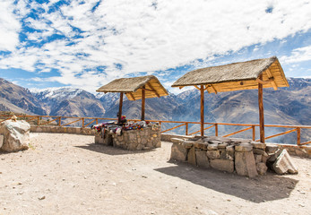 Market, Hawkers in Colca Canyon, Peru, South America.