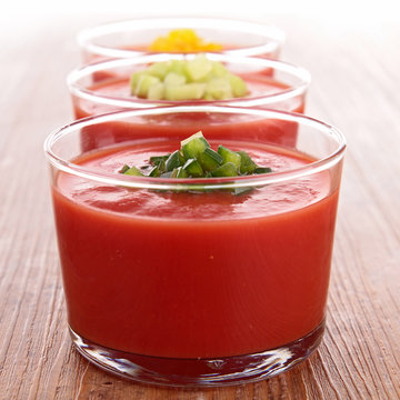 tomato gazpacho, cold soup