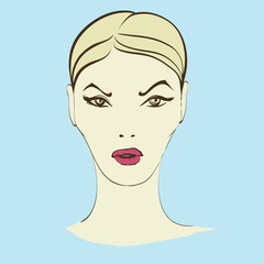 beautiful woman face