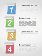 Design Template with Four Elements