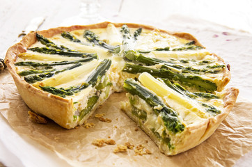 Spargel Quiche